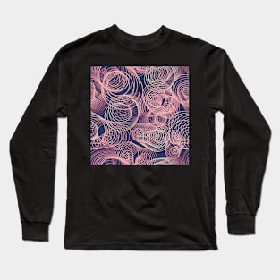 Mesmerizing abstract pink and rose spirals Long Sleeve T-Shirt